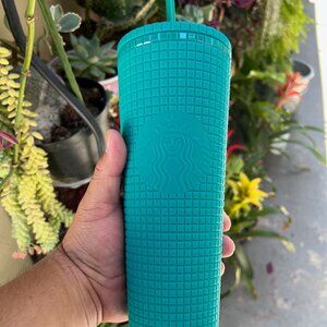 Starbucks Venti Tumbler Grid Teal - Mexico Fall 2021 Release
